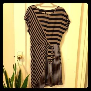 Bcbg asymmetrical silk dress